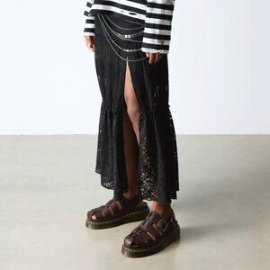 Dr. Martens Wrenlie Grizzly Leather Fisherman Sandals - Size US Women's 9